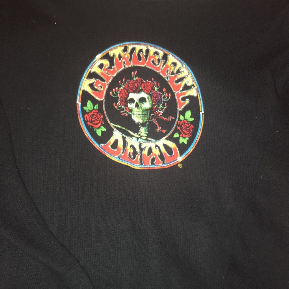 long Sleeve cotton Black Dead Pullover